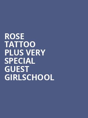 Rose Tattoo plus very special guest Girlschool at O2 Academy Islington
